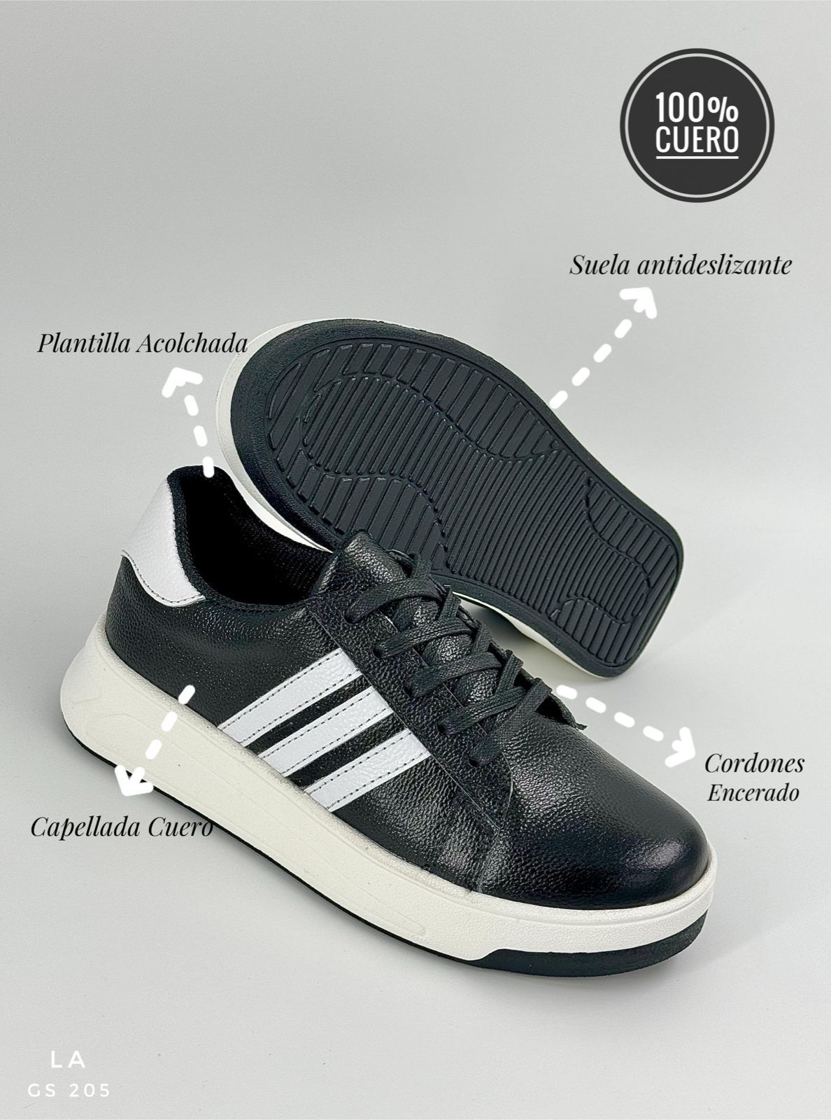 SNEAKERS LUJO 100% CUERO