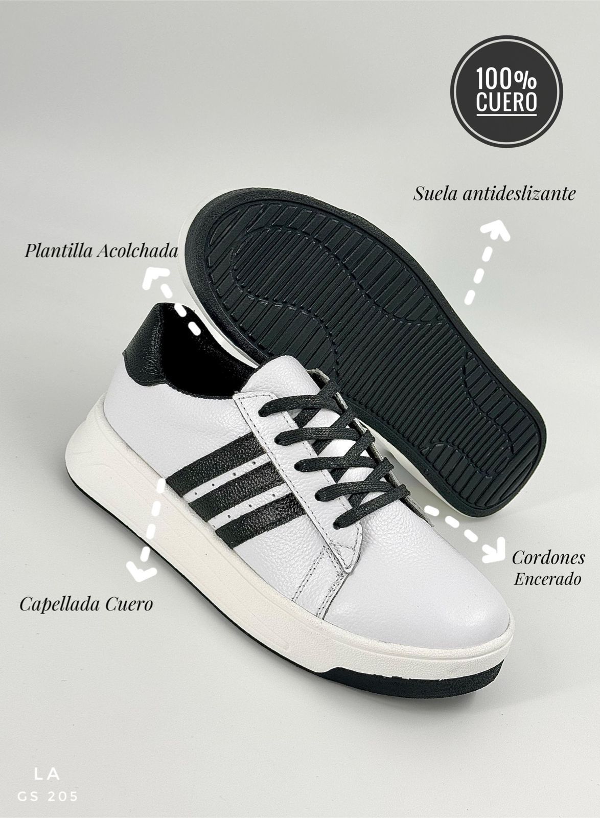 SNEAKERS LUJO 100% CUERO